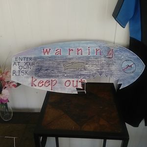 Handcrafted surfboard decor